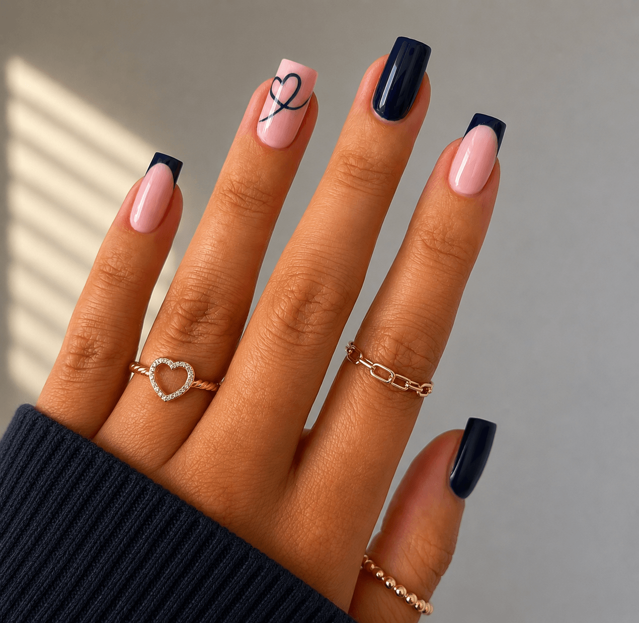 BIAB nails with a smooth glossy finish